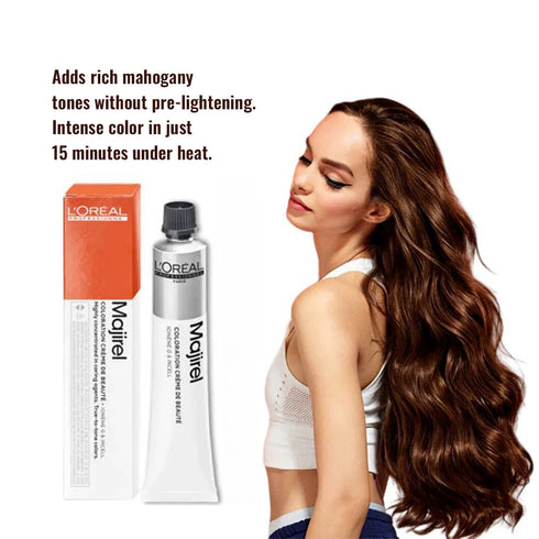 L'Oreal Professionnel Majirel 4.45 Brown With Mahogany Copper Permanent Hair Colour 50ml