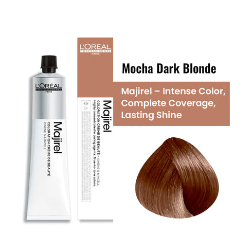 L'Oreal Professionnel Majirel Cool Cover 6.8 Dark Blonde With Mocha Permanent Hair Colour 50ml
