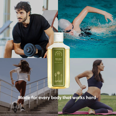 The Earth Collective BODY WASH Calm Recover Refresh Post Workout & Post Swim Soothing Body Wash