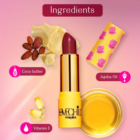 LoveChild Pink Delilah| Rani Core Luxe Matte Lipstick Nude Pink
