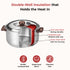 Vinod Stainless Steel Hot Casserole 2000 ml Highest Grade Steel Insulated Mirror Finish Rust Free Dishwasher Safe Easy to Carry