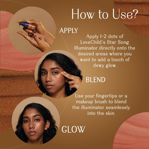 LoveChild Iced Coral| Star Song Illuminator Dewy | Radiant Finish