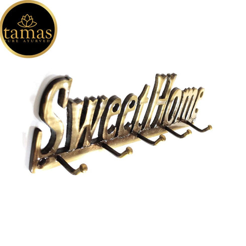 Tamas Brass Sweet Home Key Holder ( Brown)