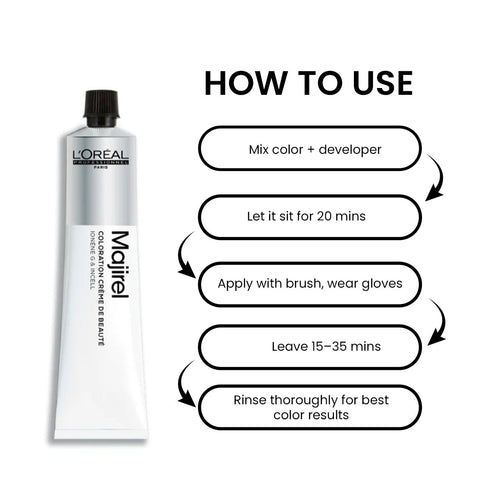 L'Oreal Professionnel Majirel 4 Brown Permanent Hair Colour 50ml