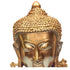 Tamas Brass Handcrafted stone worked Buddha Head Statue / Idol with Antique Finish (Multicolour) (Pack of 1)