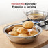 Vinod Stainless Steel Basin 4.5 Litre with Highest Grade Steel Tough and Strong Build Rust Free Diameter 32.50 cm No 16
