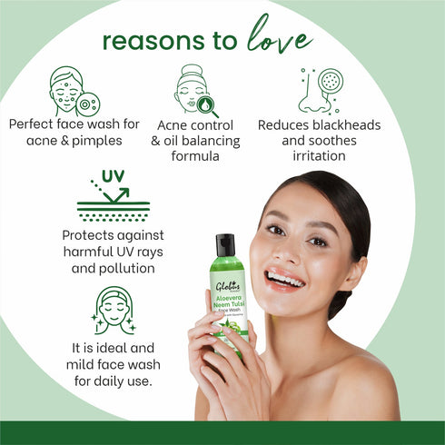 Aloe vera Neem Tulsi Face Wash
