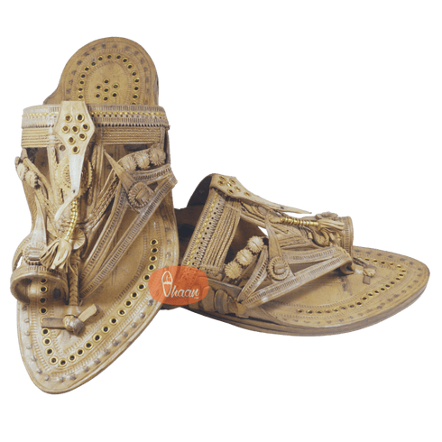 Vhaanfootwear Khas Antique Handmade Shahu Kolhapuri by Vhaan