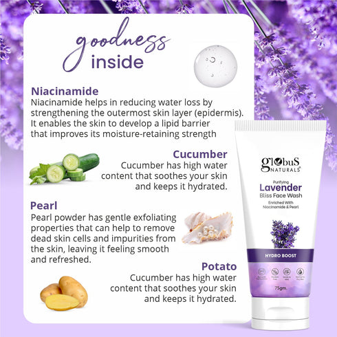 Globus Naturals Lavender Face Wash