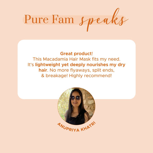 PureSense Macadamia Deep Nourishing Hair Mask | From the makers of Parachute Advansed