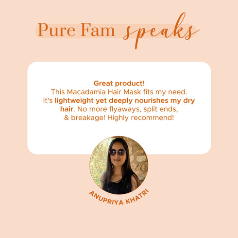 PureSense Macadamia Deep Nourishing Hair Mask | From the makers of Parachute Advansed