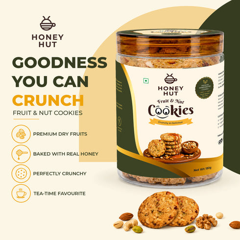 Honey Hut Fruit & Nut Cookies