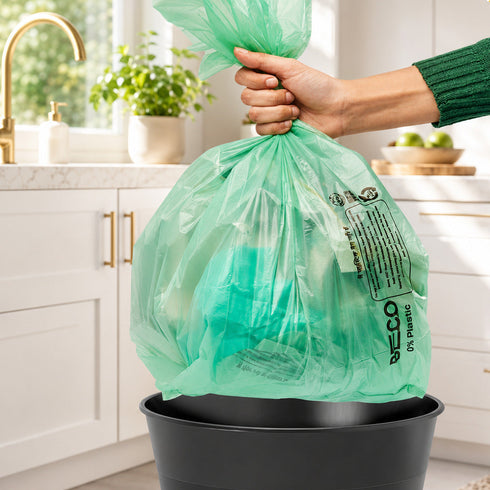 BECO Compostable Garbage Bags medium Blue