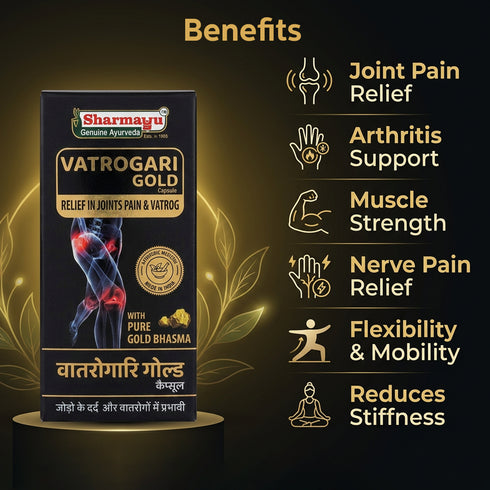 Sharmayu Ayurveda Vatrogari Gold Capsule
