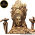 Tamas Brass Handcrafted Mahakali Kalika Maa Statue / Idol with Antique Finish ( Golden) (Pack of 1)