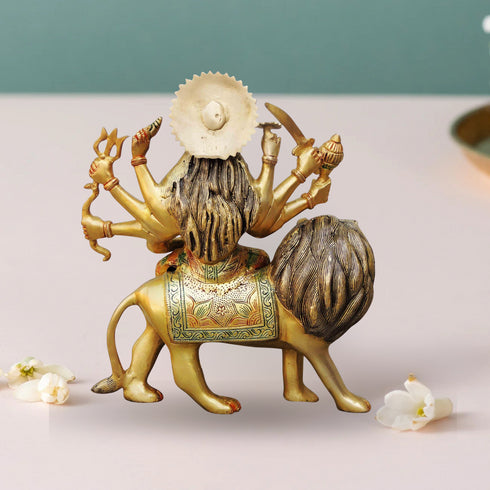 Brass Durga Ji Goddess Idol Statue 6.5Kg