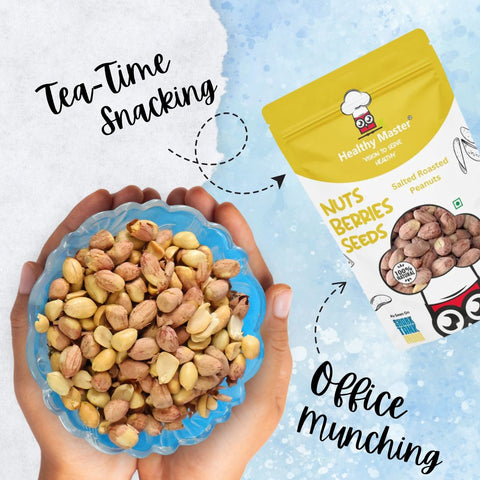 Healthy Master Salted Roasted Peanuts |Groundnuts