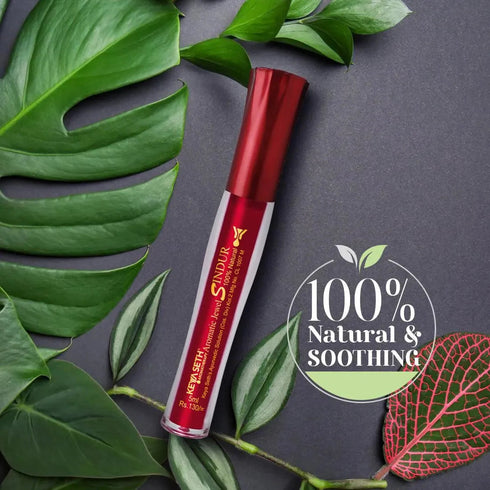 Keya Seth Aromatherapy Aromatic Aalta 1Pcs + 100% Natural Aromatic Liquid Maroon Sindoor