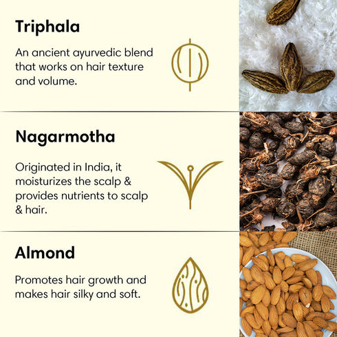 Theearthcollective in Almond Oil Plus Hair Oil For Dry & Rough Hair Triphala & Nagarmotha