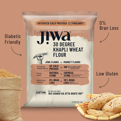 Jiwa 30 Degree Khapli Wheat Flour