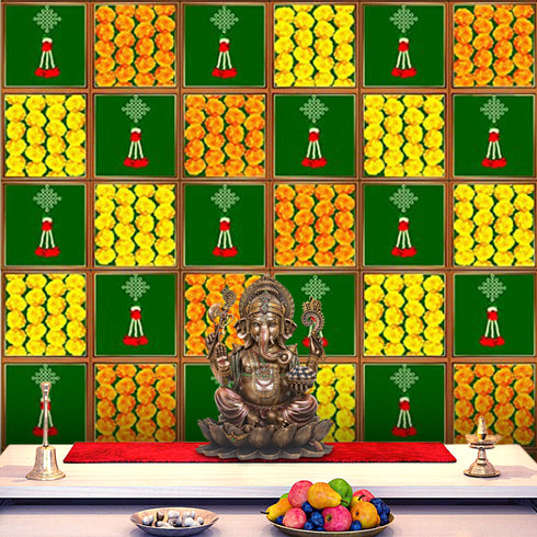 Backdrop Clothes Printed Genda Phool Design