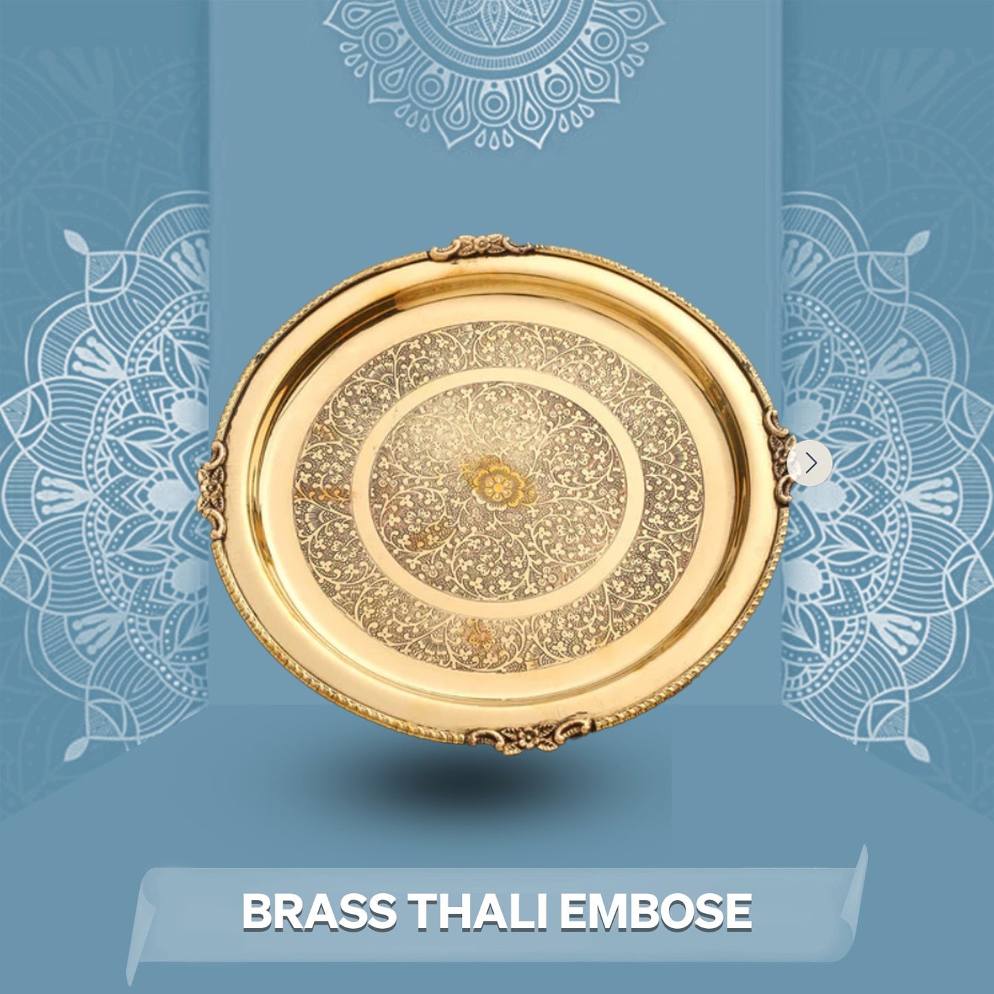 Brass Thali Embose Collection