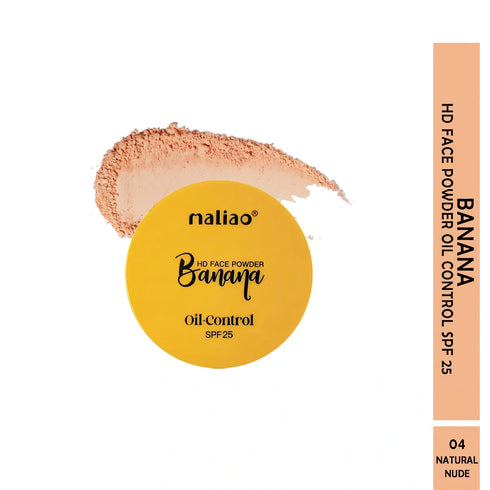 Maliao Banana HD 2 IN 1 Oil|Control Face Powder Compact