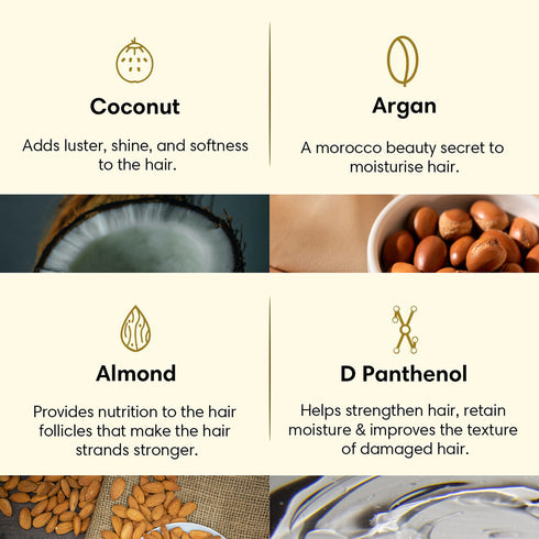 Theearthcollective in Traveller's Spa Hair Mask For Instant Spa like Experience Coconut Argan & Almond