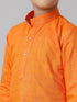 Ramraj Cotton Boys Fantastic Kurtha Full Sleeves Orange FS3