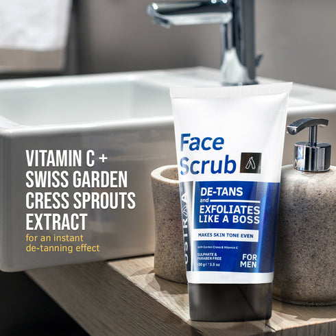 USTRAA Face Scrub De-Tan 100gm