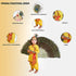 Raj Fancy Dresses Radha and Krishna Printex| Yellow Brocade Fabric Janmashtami Mythological Character Costume