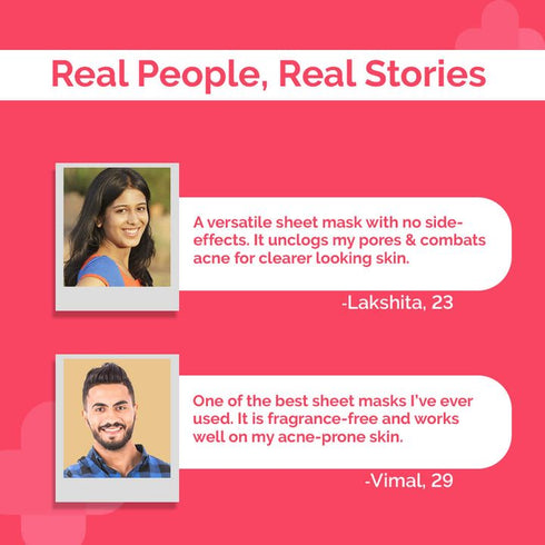 The Derma Co 1% Salicylic Acid Sheet Mask