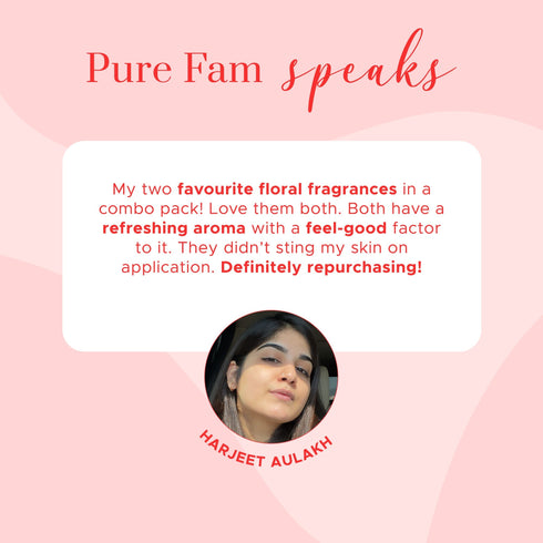 PureSense British Rose Body Spray & Japanese Cherry Blossom Body Spray | From the makers of Parachute Advansed