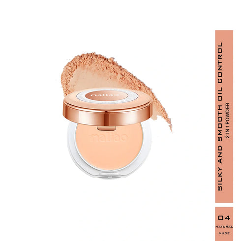 Maliao Silky Smooth Oil Control Compact Powder | 2|in|1 Formula