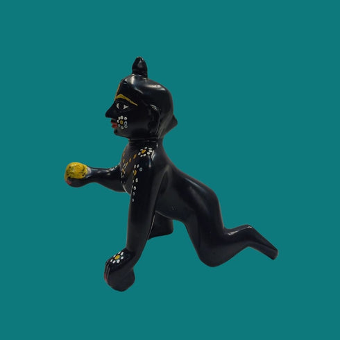 Tamas Brass Black Laddu Gopal - Thakur Ji Statue/Idol