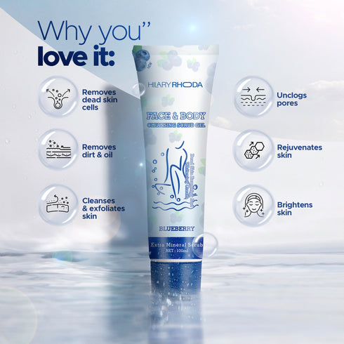 Hilary Rhoda Face & Body Cleansing Scrub Gel