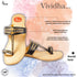 Vhaanfootwear Black & Gold Color Soft Kolhapuri Chappal for women by vhaan