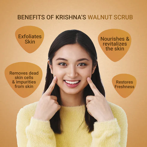 Krishna'S Herbal & Ayurveda Walnut Scrub