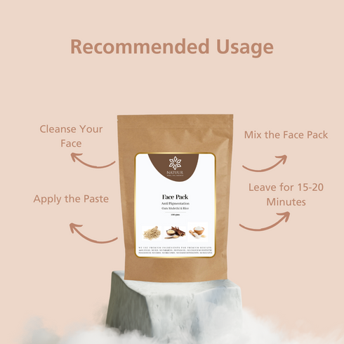 Natuur Oats, Mulethi & Rice Face Pack 100gm