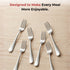 Vinod Decora Stainless Steel Dinner Fork Set of 12 Piece Heavy Gauge Steel Mirror Finish Rust Free Tough Strong and Durable