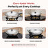 Vinod Claro Heavy Gauge Stainless Steel Plain Kadai 2.5 mm 800 ml