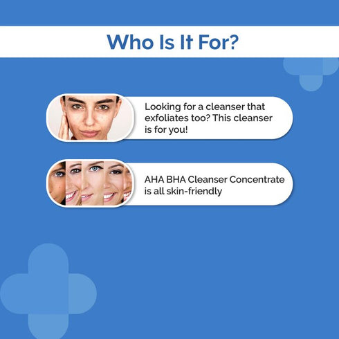 The Derma co AHA BHA Cleanser Concentrate with Lactic, Malic, & Salicylic Acid