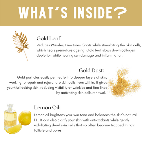 Skin Secrets 24 Carat Gold Bleach with Gold Dust & Lemon Oil