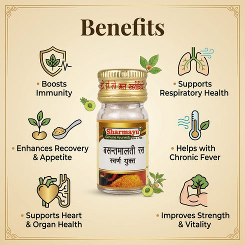 Sharmayu Ayurveda Basant Malati Ras Swarna Yukt