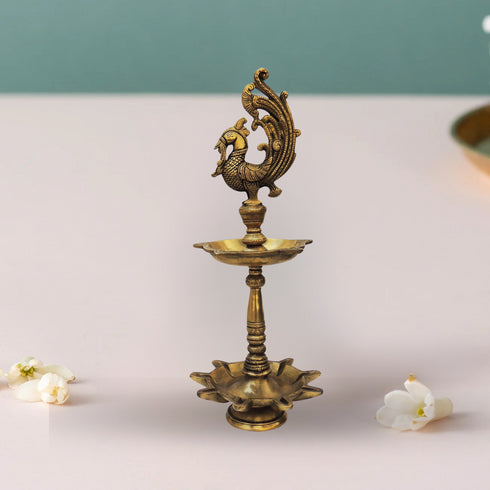 Brass Table Oil Lamp Deepak 3.14Kg