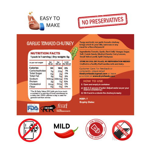 Drym foods Garlic Chutney