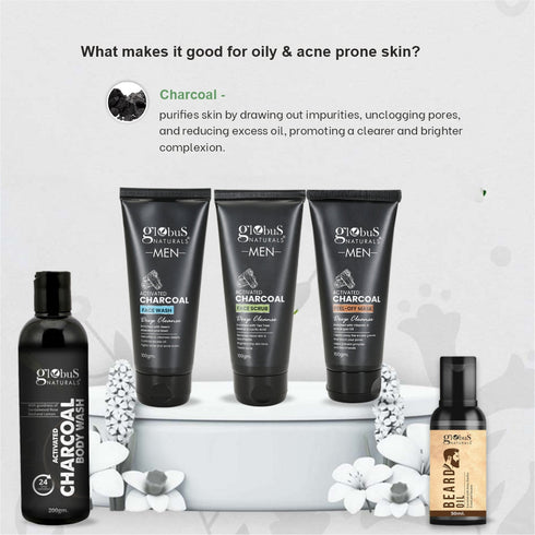 Globus Naturals Pre & Post Holi Ritual Ayurvedic skin care Gift Box for Men