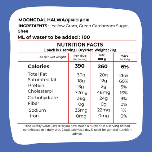 Drym foods Moongdal Halwa