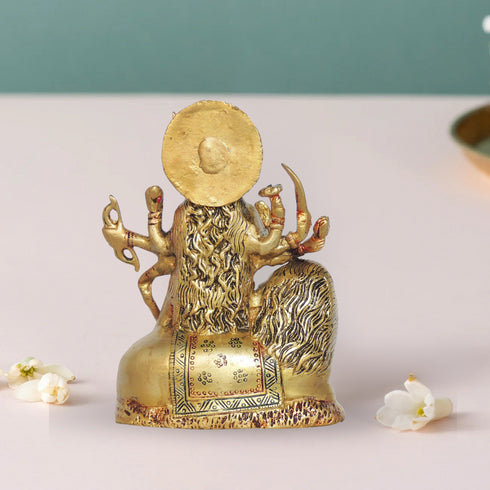 Brass Goddess Durga Superfine Idol 1.36Kg