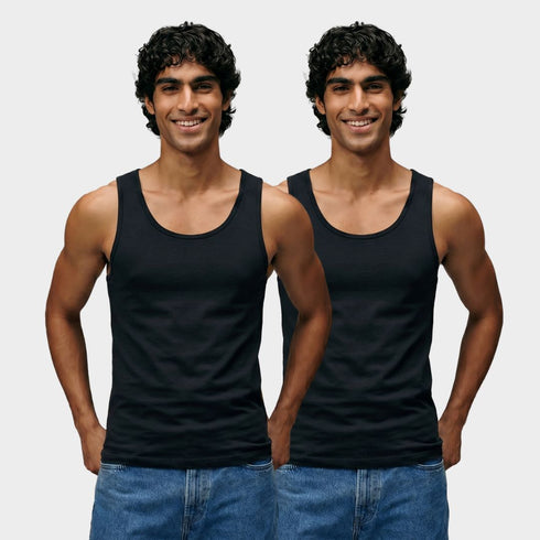 Bummer 100% Cotton Men's Vest - 2 Pack